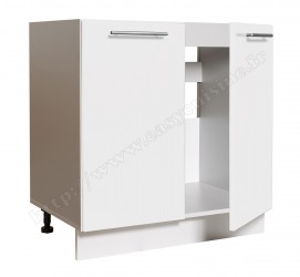 Élément bas sous-évier 80cm 2 portes