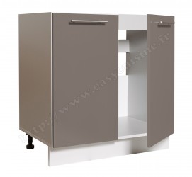 Élément bas sous-évier 80cm 2 portes