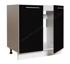 Élément bas sous-évier 80cm 2 portes