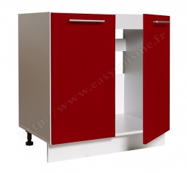 Élément bas sous-évier 80cm 2 portes