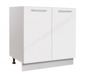 Élément bas sous-évier 80cm 2 portes
