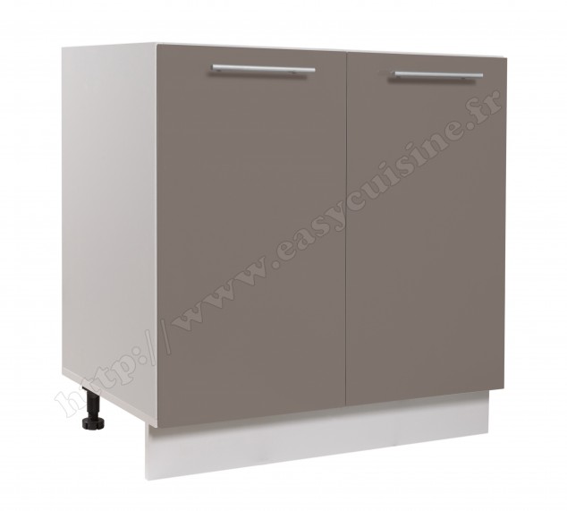 Élément bas sous-évier 80cm 2 portes