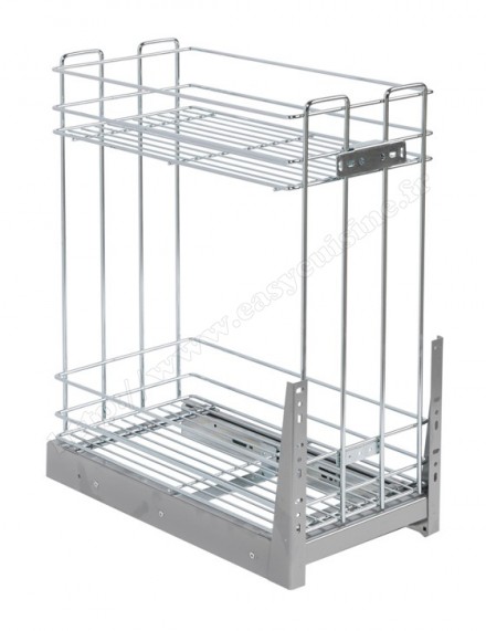 Panier inox coulissant