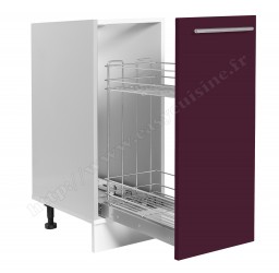 Bas  30 cm avec panier inox coulissant