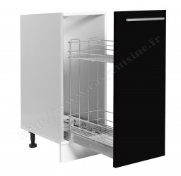 Bas  30 cm avec panier inox coulissant