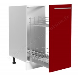 Bas  30 cm avec panier inox coulissant
