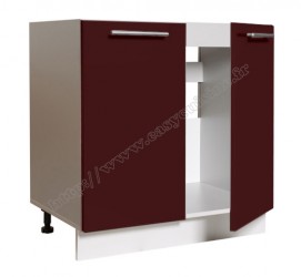 Élément bas sous-évier 80cm 2 portes
