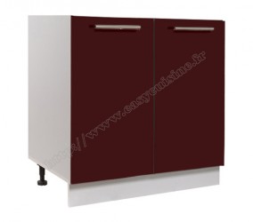Élément bas sous-évier 80cm 2 portes