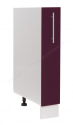 Bas 15 cm avec panier inox coulissant