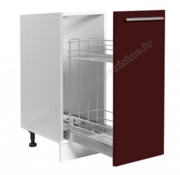 Bas  30 cm avec panier inox coulissant