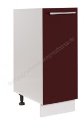 Bas  30 cm avec panier inox coulissant